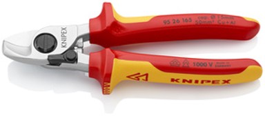 KNIPEX Škare za kabele s povratnom oprugom vde, 165 mm, 50 mm² / fi 15 mm
