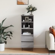 Visoka komoda, boja hrasta, 40x36x110 cm od konstruiranog drva