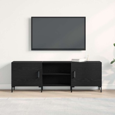TV stalak, crni hrast, 150x30x50 cm, konstruirano drvo