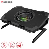 GENESIS Stalak za hlađenje/postolje za laptop Oxid 850, crni