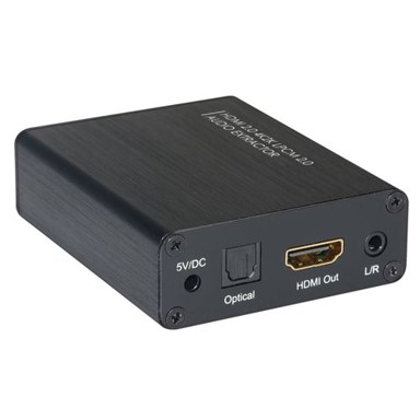 TECHLY Ekstraktor zvuka HDMI 5.1CH Toslink/Analog 3.5mm, crni