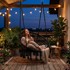 MULTIGARDEN Boho viseća vrtna ljuljačka, crna