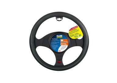 LAMPA Navlaka volana Club umjetna koža crna vel ‘M’ 37-39 cm