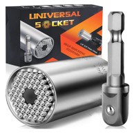 HOME & MARKER Univerzalni nasadni ključ UNISOCK, podesivi, s adapterom za bušilicu