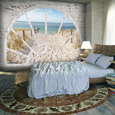 Foto tapeta Window View Beach 200x140