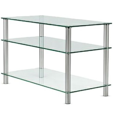 VOGEL'S Podni stalak za TV / Plazmu BFP 110, do 42inch, srebrni, prozirno staklo