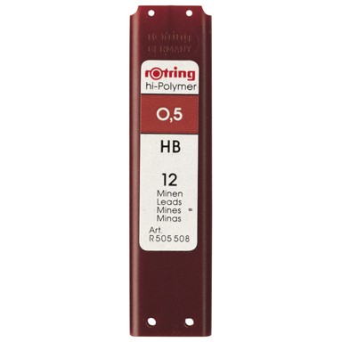 ROTRING Mine S0312650, 0,5 mm, HB, Polymer, 1 tuba