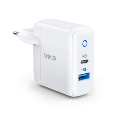 ANKER Kućni punjač PowerPort 2 1 PD i 1PIQ, bijeli, USB-A i USB-C