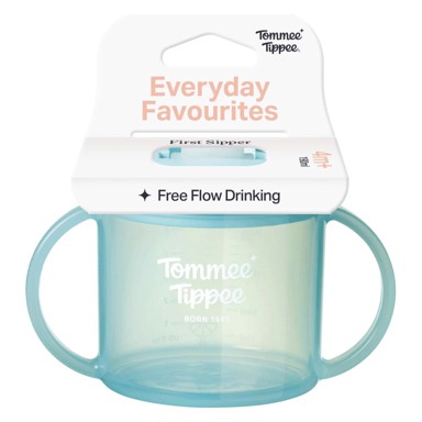 TOMMEE TIPPEE Prva čašica s usnikom i ručkama 190 ml, razne boje