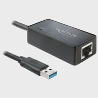 DELOCK USB adapter 9621217, USB 3.0 na Gigabit LAN, 10/100/1000 Mb/s