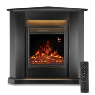 HOMESTAR trokutasti električni kamin 1000/2000 W, crni