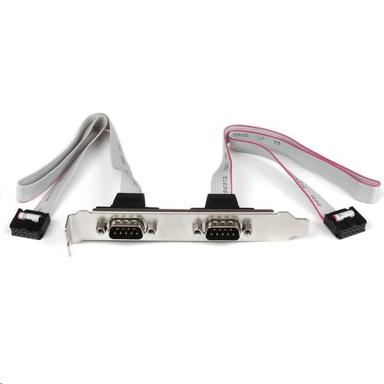 STARTECH Serijski adapter 2 IDC - 2 DB-9, 2 x DB-9 na 2 x IDC, srebrna/bijela