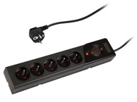 BLOW Produžni kabel Z5, 3 m, 5 utičnica, crni