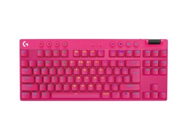 LOGITECH Tipkovnica G Pro X TKL Lightspeed, bežična, roza
