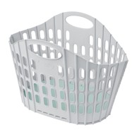 ADDIS Sivozelena sklopiva košara za rublje Flat Folding Laundry Basket