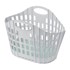 ADDIS Sivozelena sklopiva košara za rublje Flat Folding Laundry Basket