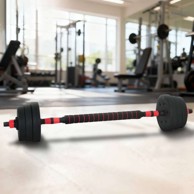 Set bučica 2u1, crna i crvena, 121 × 19,5 × 19,5 cm