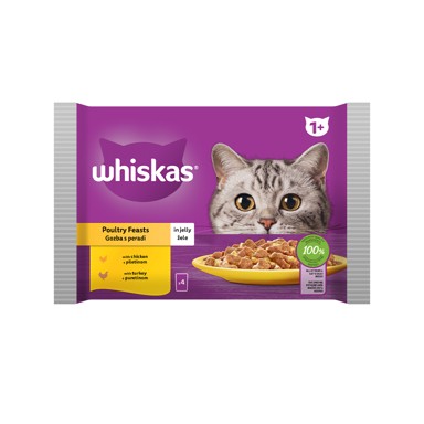 WHISKAS 1+ izbor peradi 4 x 85 g