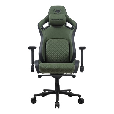 COUGAR Igraća stolica Defensor S Army Green, tkanina, zelena
