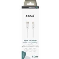 SINOX PRO Kabel, Lightning na USB-C, 1m