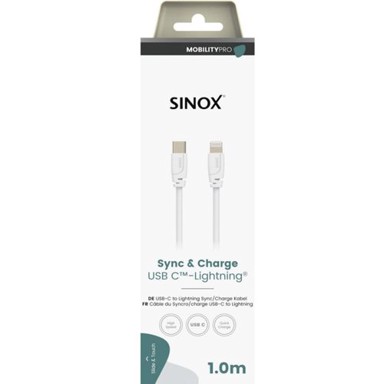 SINOX PRO Kabel, Lightning na USB-C, 1m