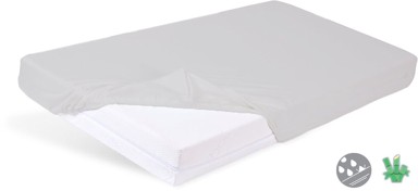 BABYMATEX Higijenska vodootporna plahta BAMBUS, 80 x 160 x 10 cm, siva