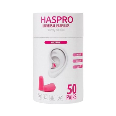 HASPRO Pjenasti čepići za uši Tube50 roza, 100 kom