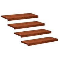 Gazište za stepenice 4 kom. 70 x 25 x 2 cm od čvrstog drva bukve, smeđa