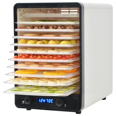Dehidrator hrane, 10 ladica, 550 W, bijeli