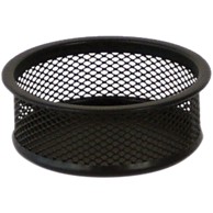 FORNAX Čaša za spajalice, fi 9.5 cm x 3.2 cm, crna