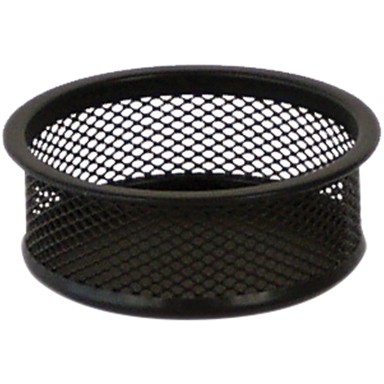 FORNAX Čaša za spajalice, fi 9.5 cm x 3.2 cm, crna