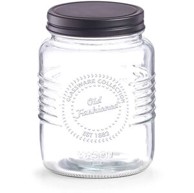 ZELLER Posuda za spremanje namirnica OLD FASHIONED, zapremnina 1000 ml, crna boja, 19531