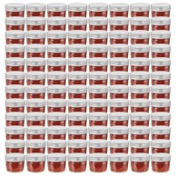 Staklenke za džem sa srebrnim poklopcima 96 kom 110 ml