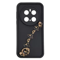 MAXMOBILE Maskica za Honor Magic 7 Pro, Silicone Candy, s ručkom, leptiri 