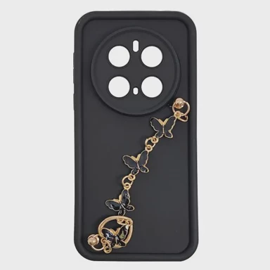 MAXMOBILE Maskica za Honor Magic 7 Pro, Silicone Candy, s ručkom, leptiri