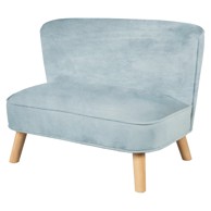 ROBA Svijetlo plavi baršunast dječji kauč 70 cm Lil Sofa 