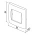 TEM MODUL Okvir Soft OS20, 2 mjesta, PW bijeli