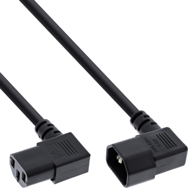 INLINE Kabel za napajanje 16601A, C13-C14, 1 m, crna