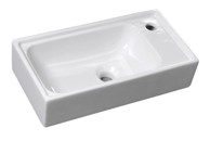 SAPHO SMALL Umivaonik, 50,5x26,5 cm, keramika, bijela