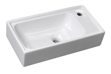 SAPHO SMALL Umivaonik, 50,5x26,5 cm, keramika, bijela