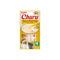 INABA Poslastica za mačke CHURU PUREE TUNA SA SIROM 4x14 g