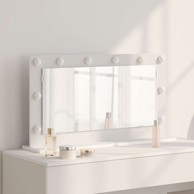 Ogledalo s LED svjetlima 80x45x18 cm, bijelo