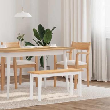 Klupa 90 cm puna drvena guma