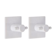 TENDANCE Kupaonski dodatak KUKICA 2/1, KVADRATNA, 3M, bijela