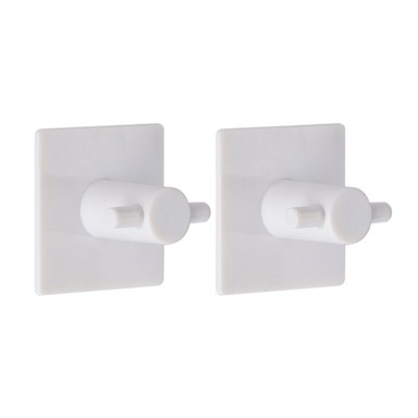 TENDANCE Kupaonski dodatak KUKICA 2/1, KVADRATNA, 3M, bijela