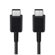 SAMSUNG Podatkovni kabel EP-DN970BBE, Type-C na Type-C, 25 W, 1 m, crna