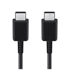 SAMSUNG Podatkovni kabel EP-DN970BBE, Type-C na Type-C, 25 W, 1 m, crna
