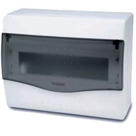 FAMATEL Kutija za osigurače 3608-W-M-KN/8-10, nadžbukna, 8/10 modula, IP40, prozirna