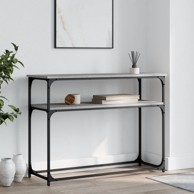 Konzolni stol siva boja hrasta 100x35,5x75 cm konstruirano drvo