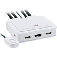 INLINE KVM preklopnik 63613I, DisplayPort, USB, 4K Ultra HD, bijeli